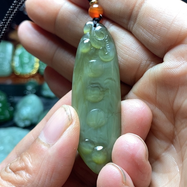 和田玉（碧玉）挂件未镶嵌