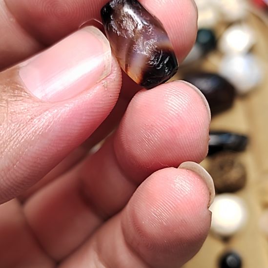 玛瑙/玉髓未镶嵌吊坠(不含链)千年玛瑙糖化，