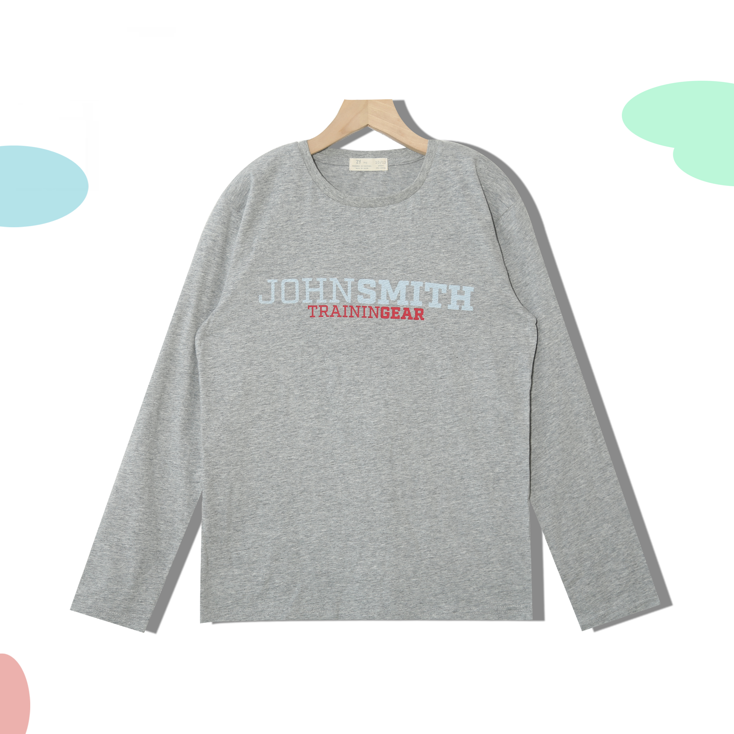 儿童洋气春装长袖上衣中大童春秋儿童T恤时尚字母印花打底衫H561