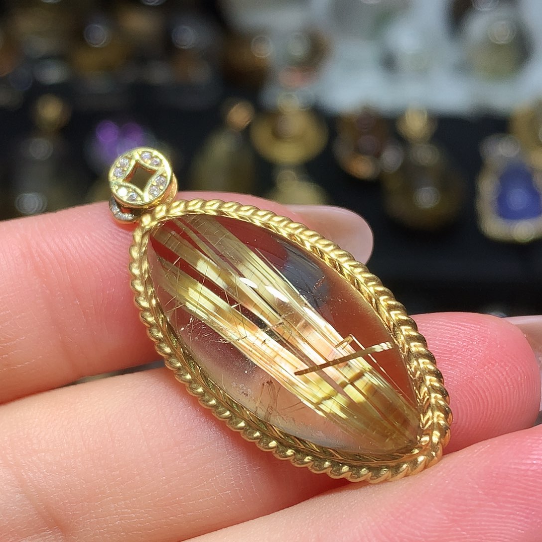 银S925镀金镶嵌珠宝半成品水晶