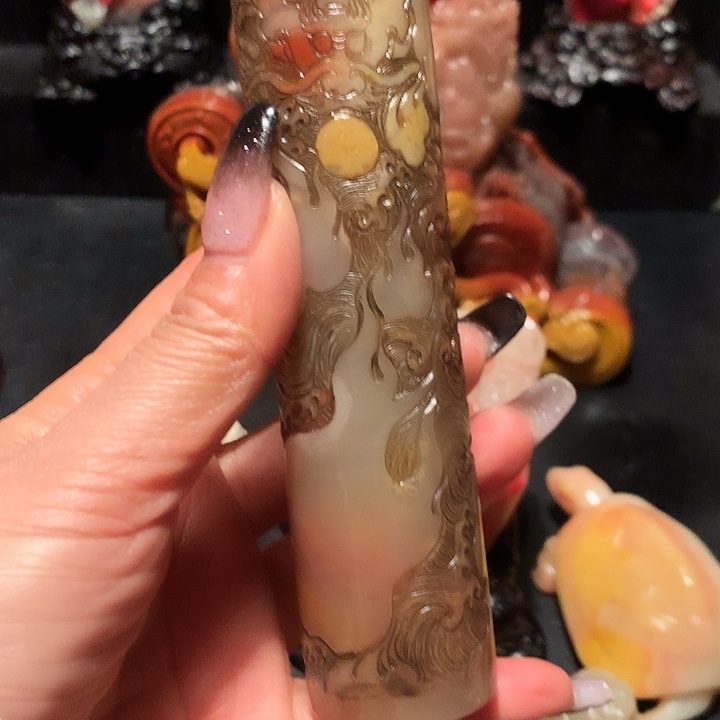 昌化石紫**来大师作品漂亮