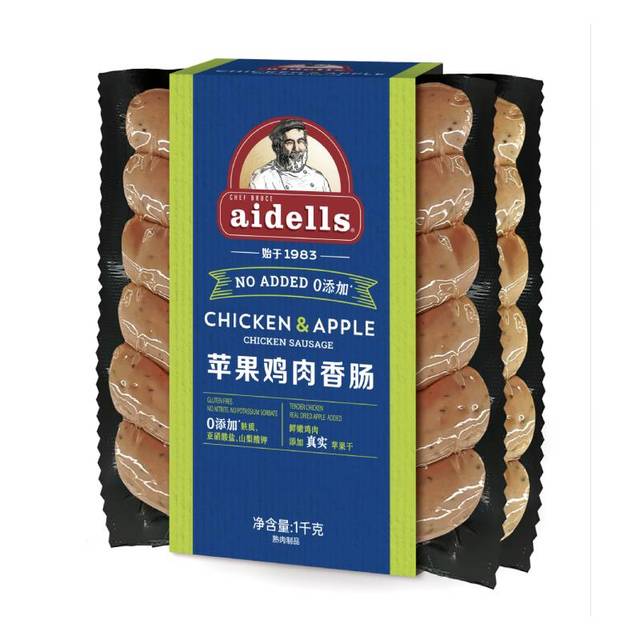 aidells 苹果鸡肉香肠 1千克泡面搭档