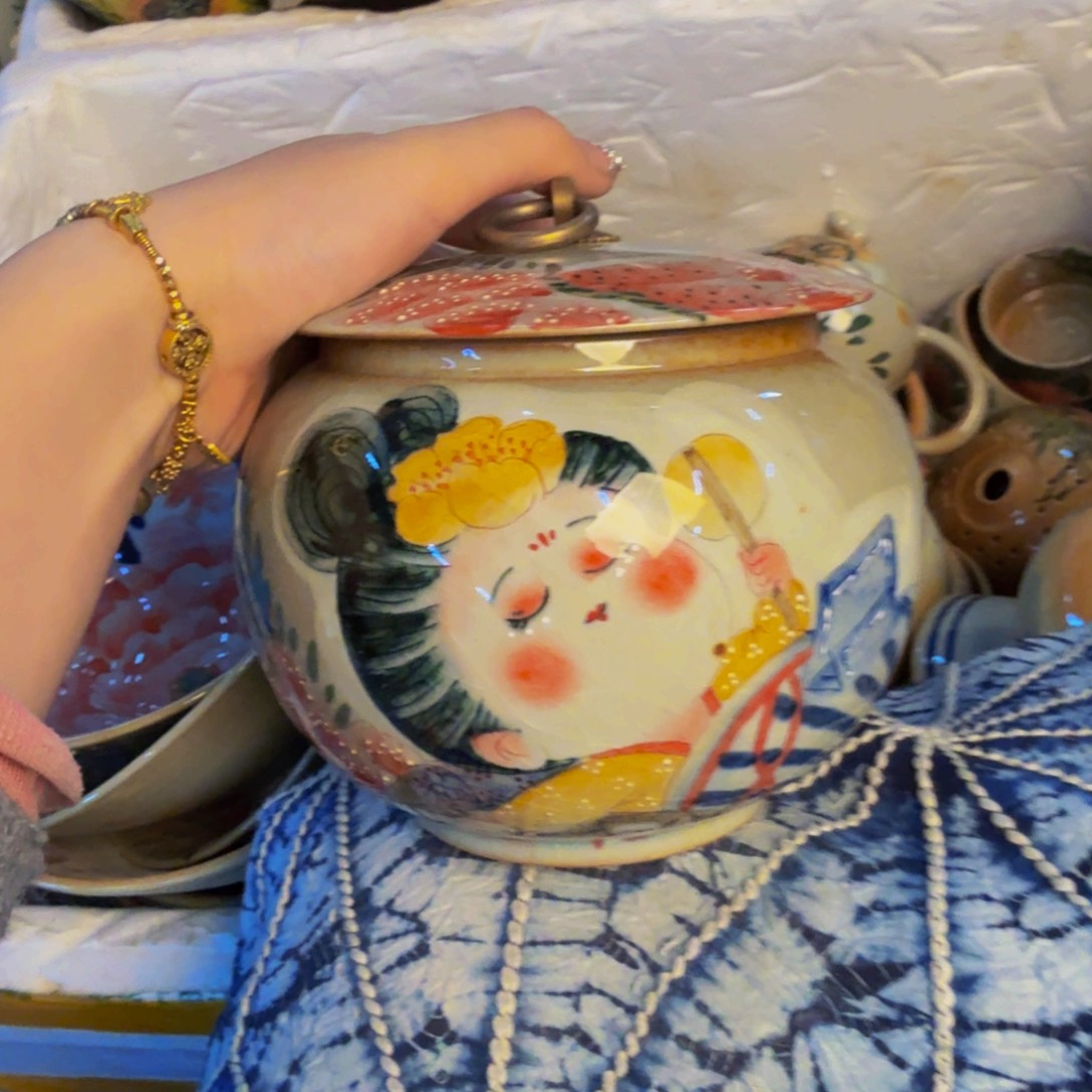 瓷片景德镇手工手绘陶瓷