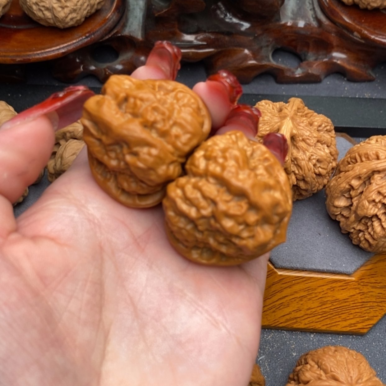 【闪购商品】文玩核桃吊坠蛤蟆头37