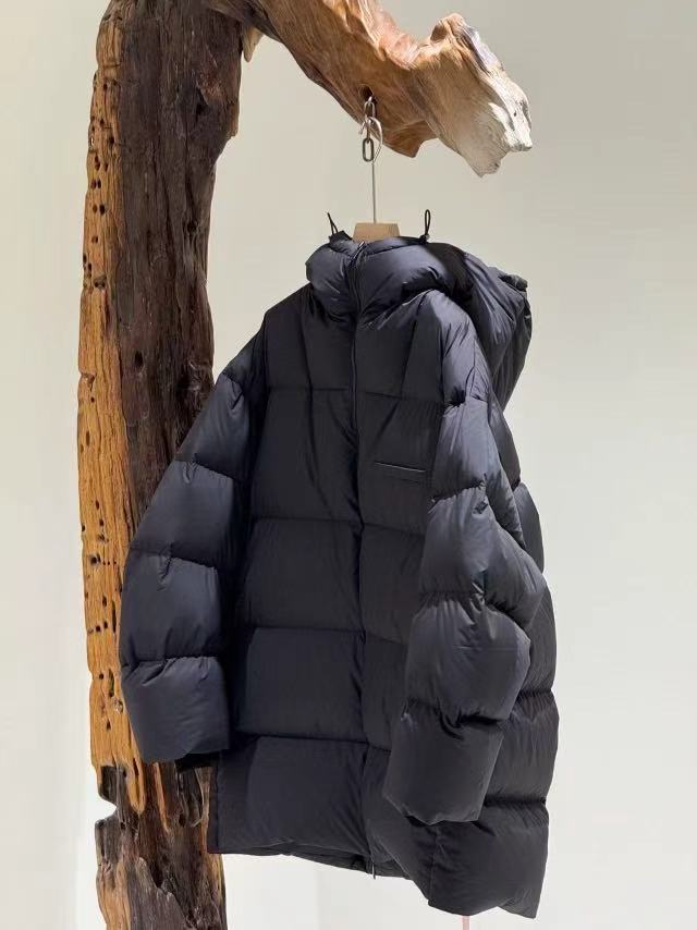 三星松花江90白鹅绒长款加厚连帽鹅绒服中长款面包服