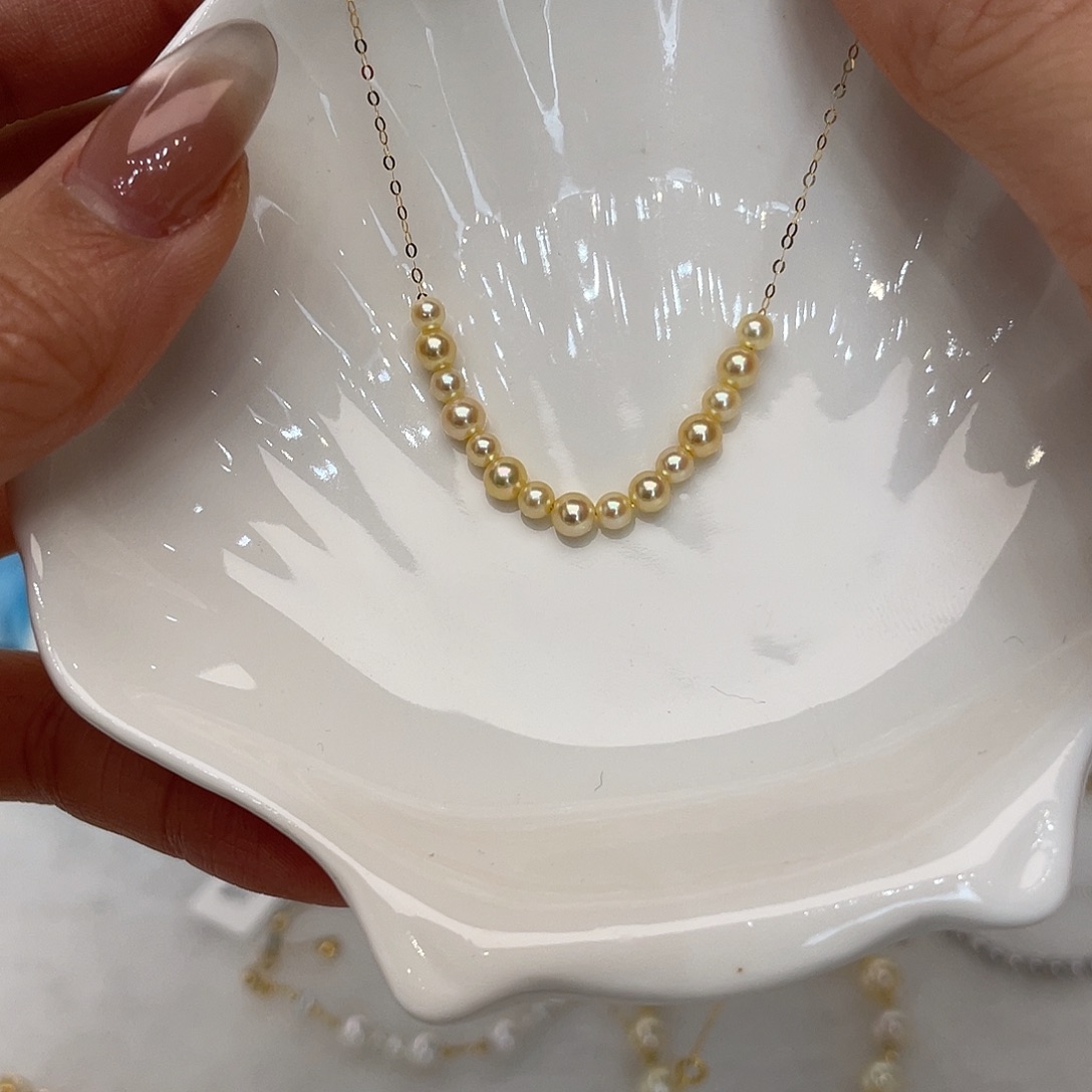 海水珍珠颈饰18K金镶嵌