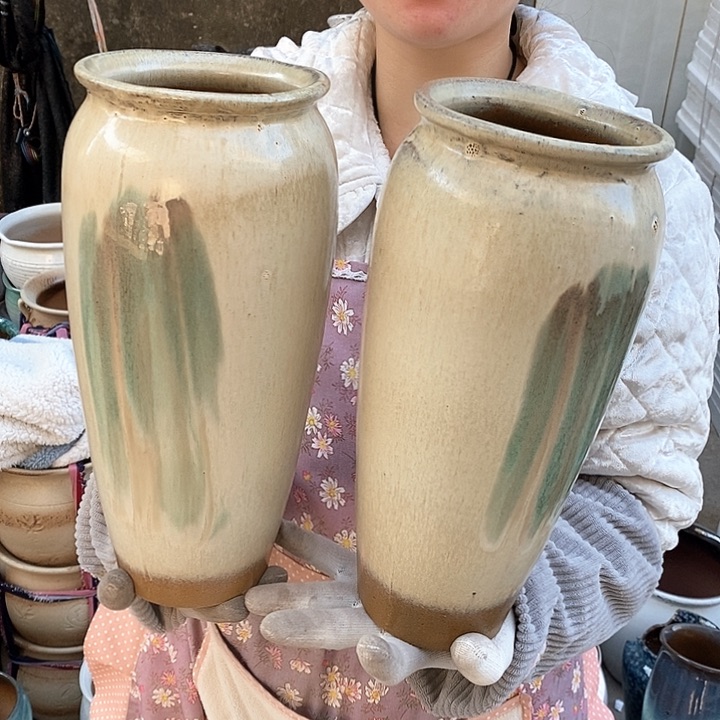 紫砂花盆瑕疵口12高31瑕疵