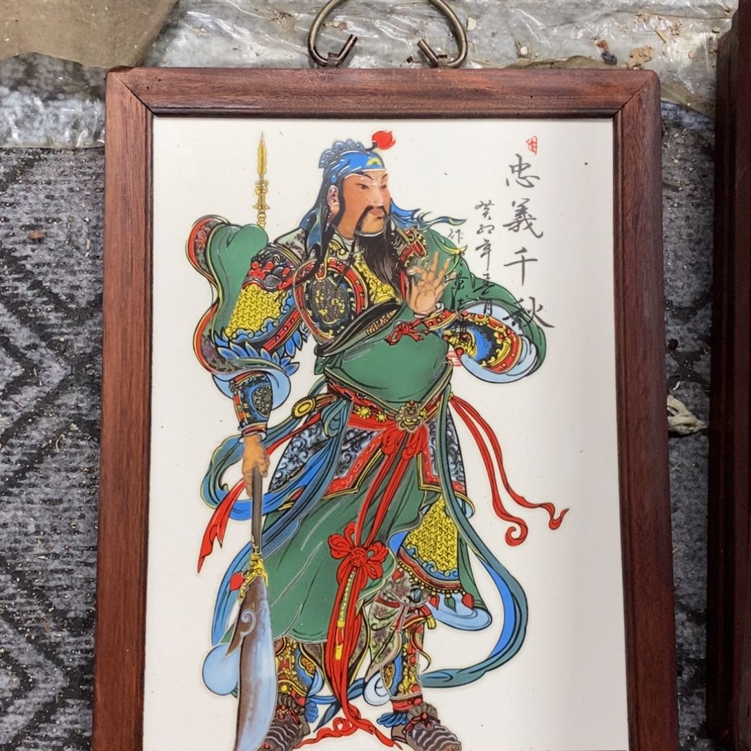 瓷片景德镇瓷板画柴窑烧制