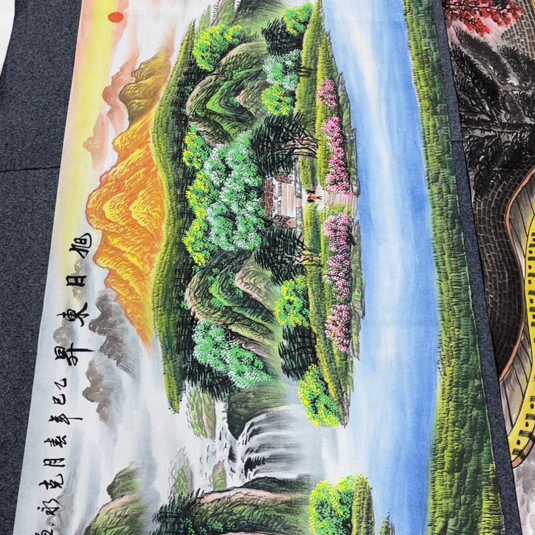 国画老师手绘作品