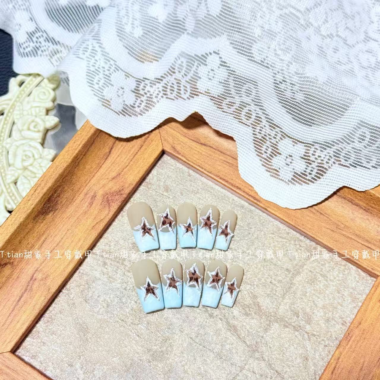 【海盐星星】海盐星星纯手工美甲穿戴甲片2025爆款推荐