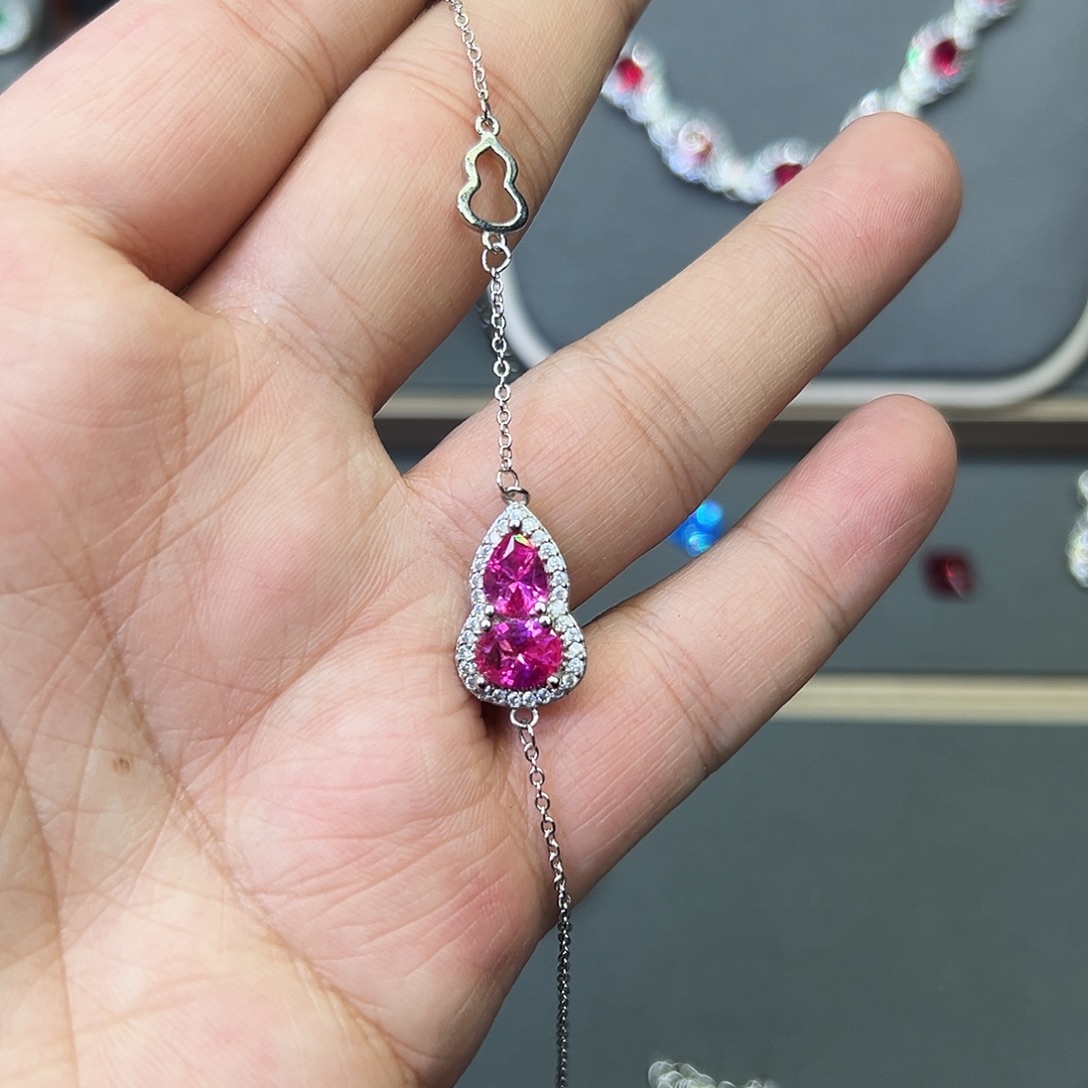 合金手链红宝石385755