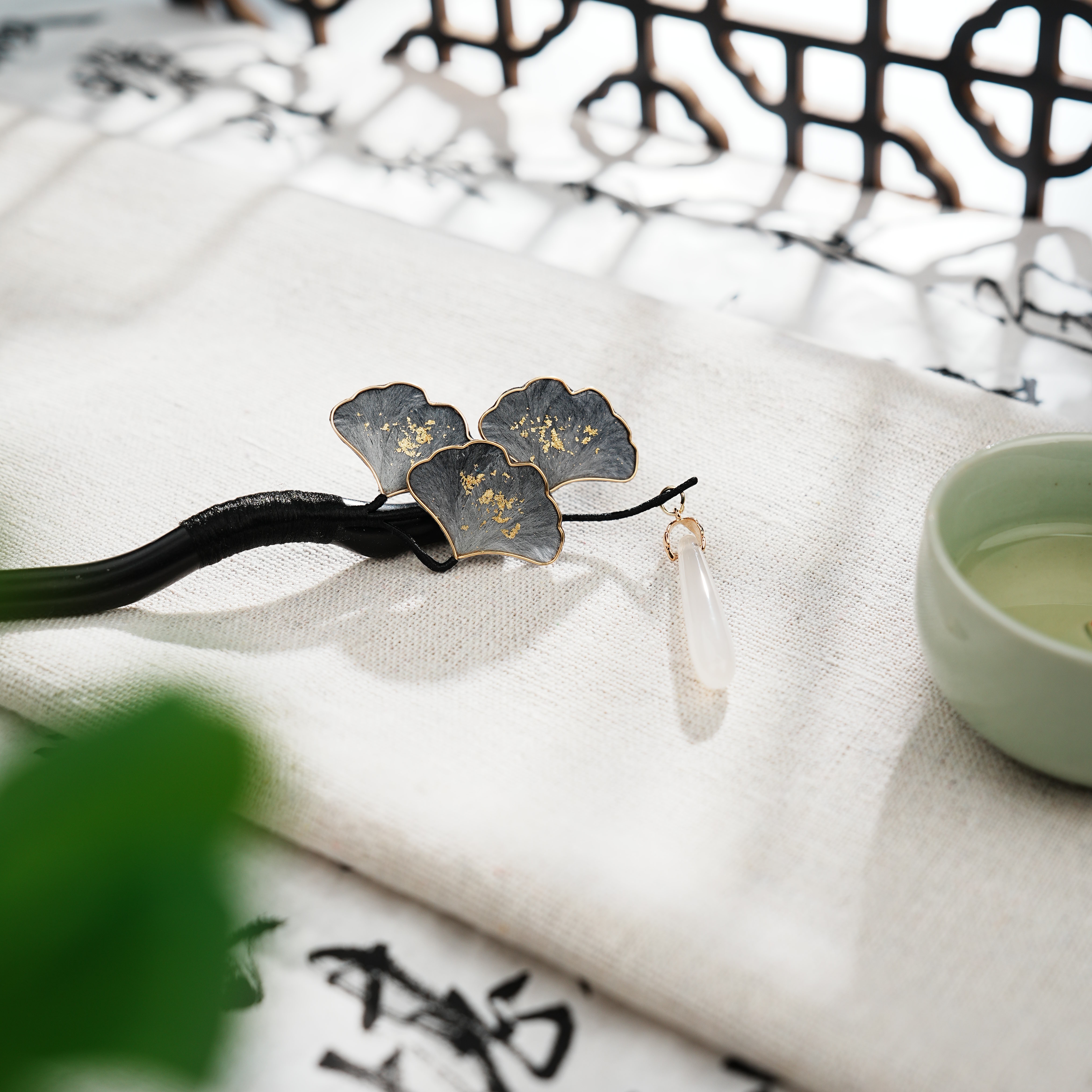 【杏花缀玉】手工绒花发簪