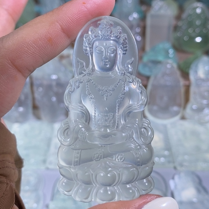 岫玉未镶嵌吊坠吊坠