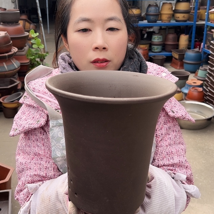 21促销紫泥花盆花盆花盆花盆