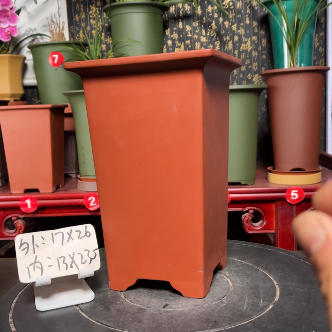 紫砂花盆紫砂花盆