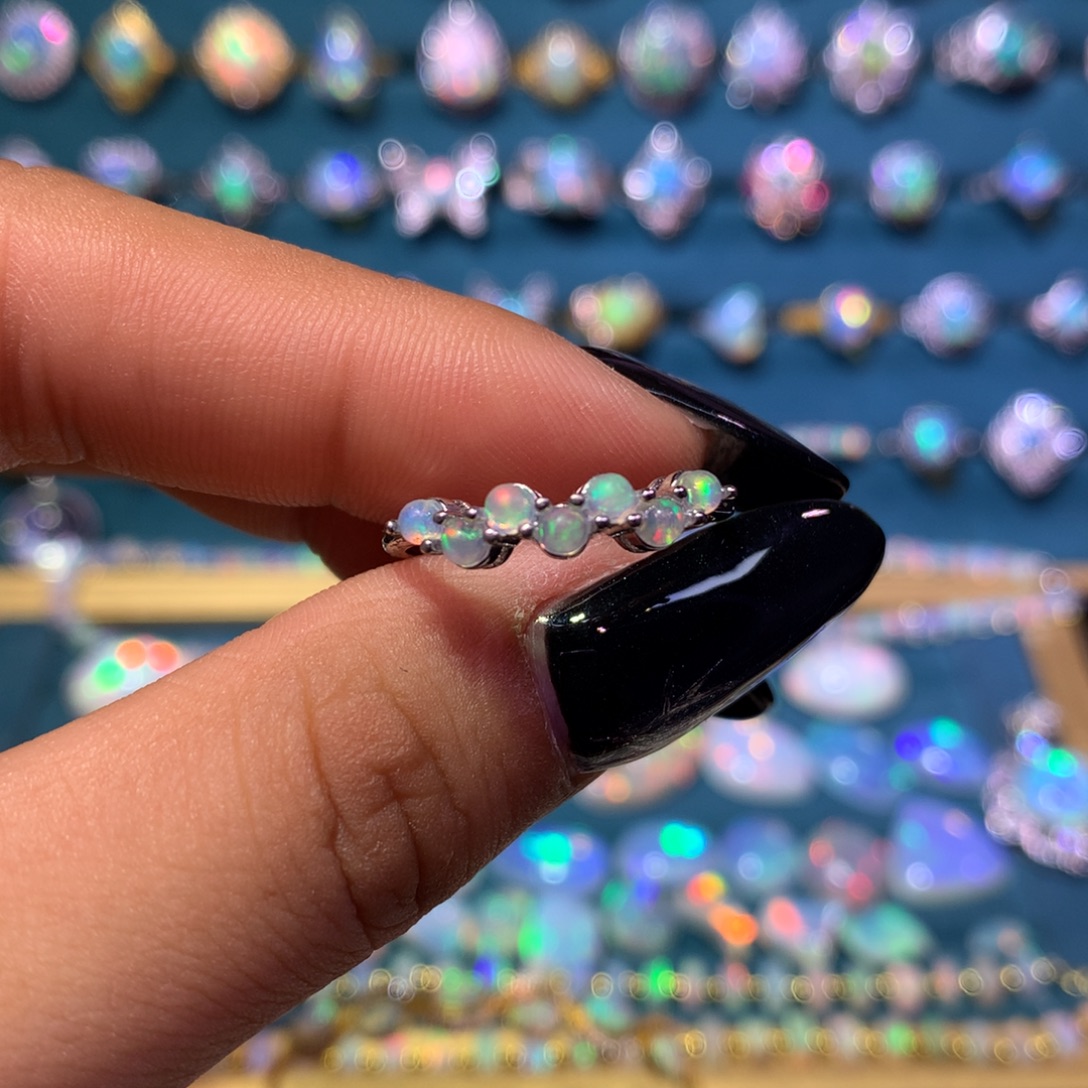 欧泊银S925镶嵌戒指款