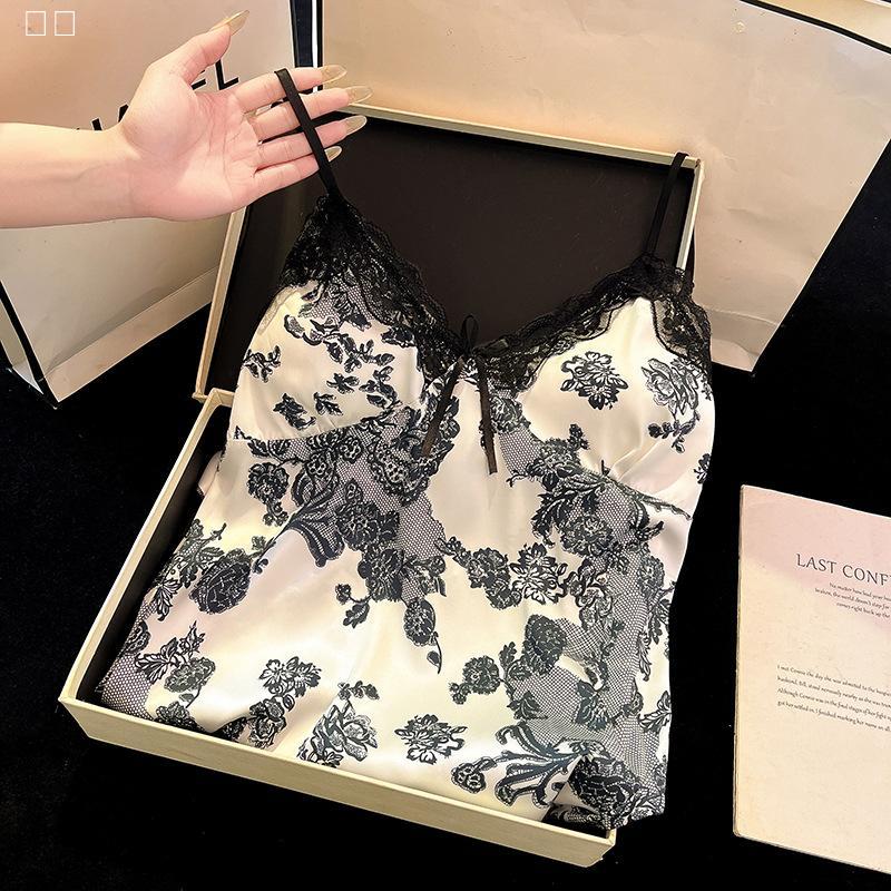 琳琳原创带睡衣女夏天带胸垫夏新款睡裙薄款小心机纯欲吊带女睡衣