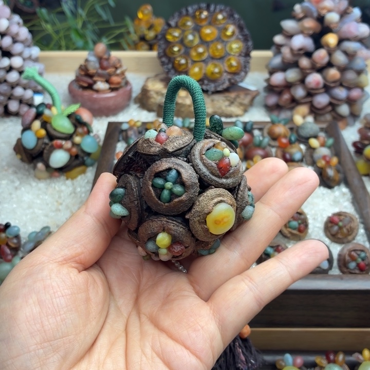 石材木石院子一球摆件