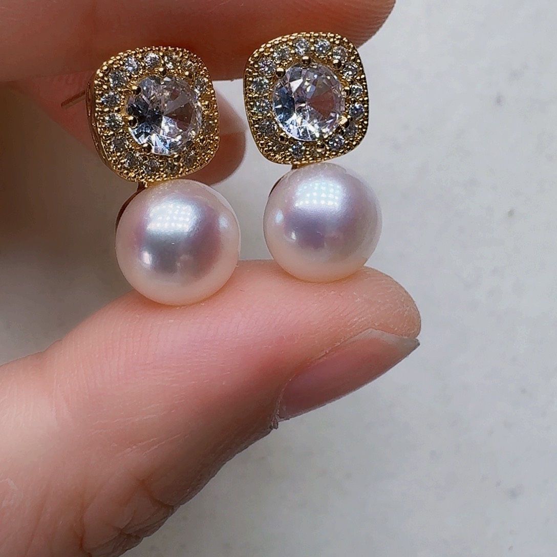 未镶嵌淡水珍珠耳饰