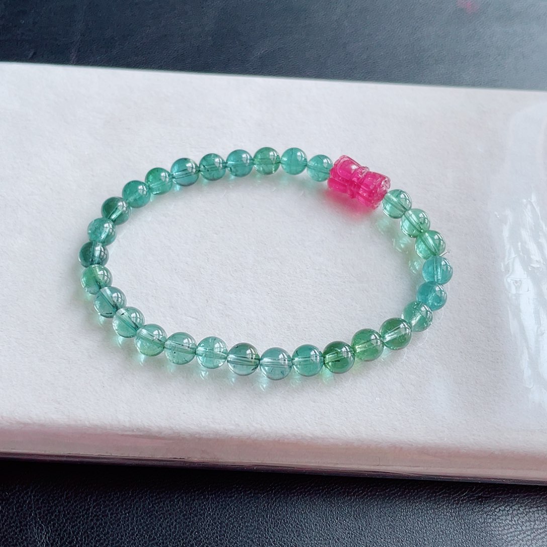 手链未镶嵌碧玺6mm左右