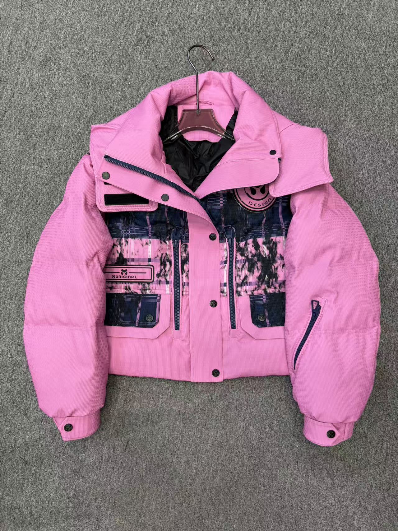 868新款冬季保暖羽绒服白鸭绒蓬松潮牌洋气
