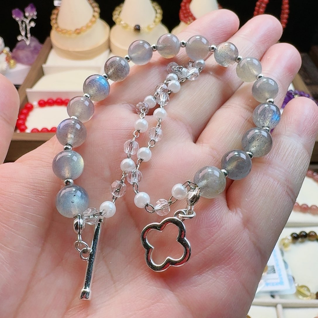 水晶手链未镶嵌灰月光