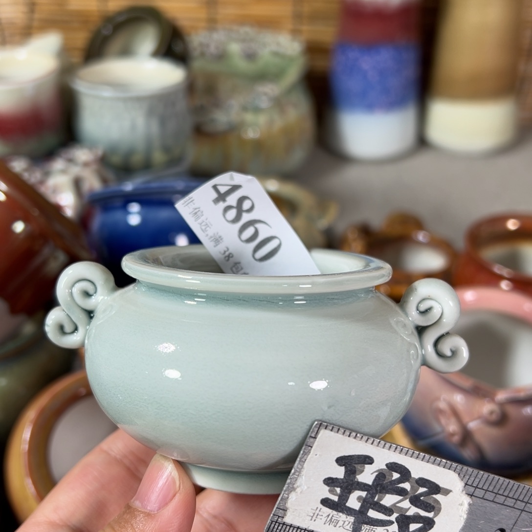 红陶瑕疵景德镇手工花盆