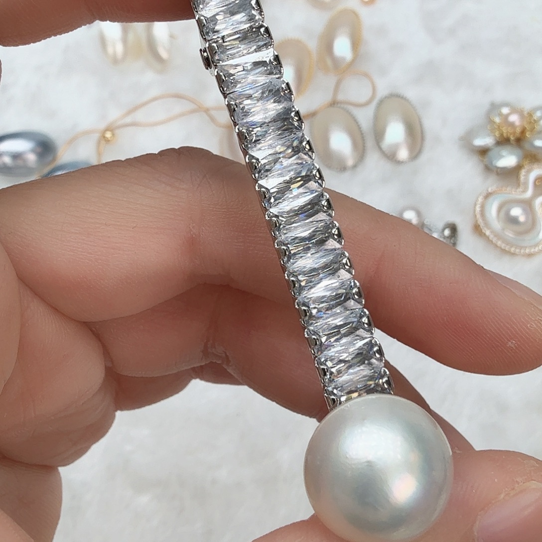 未镶嵌发饰拼合珍珠（马贝珠）