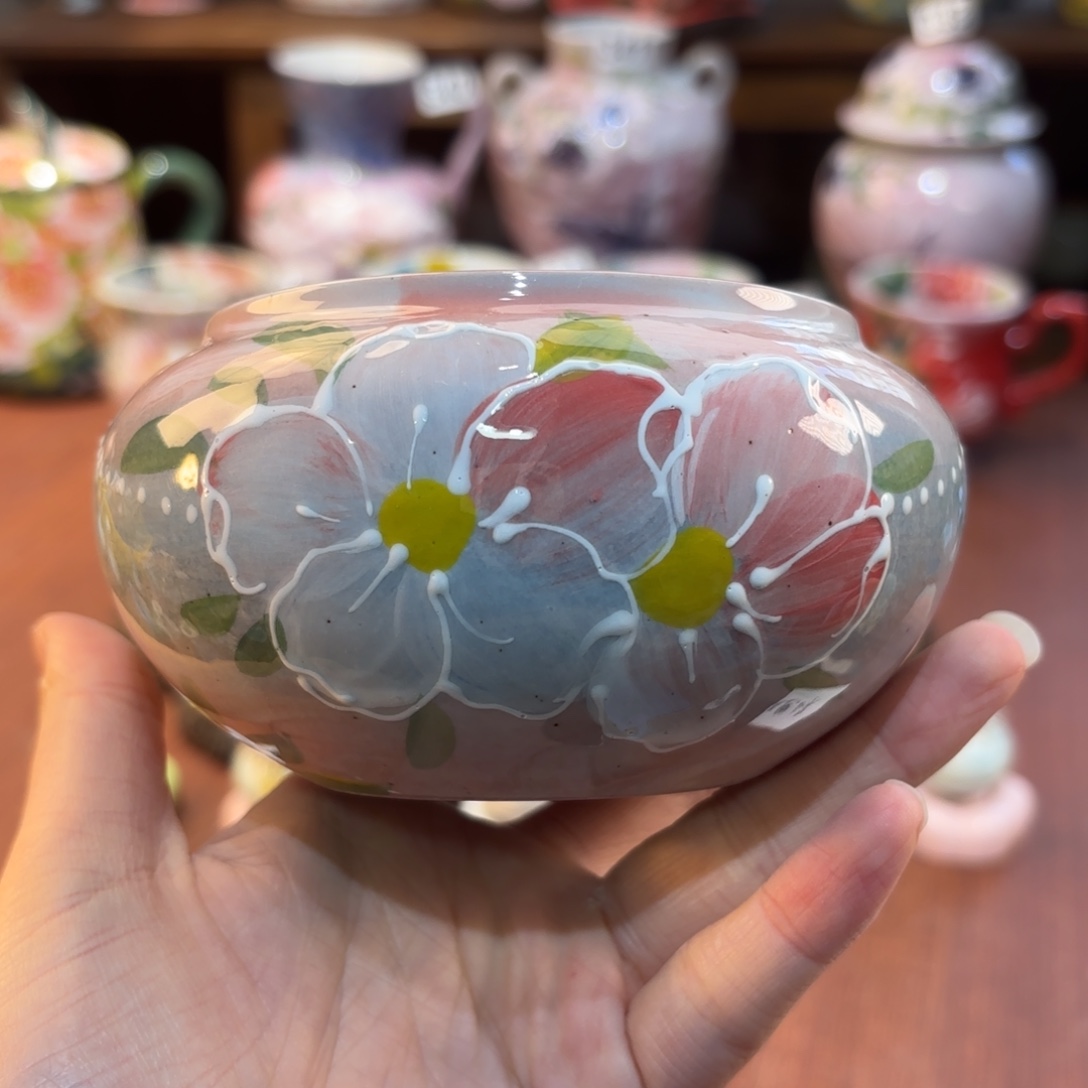 ****S摆件景德镇手绘高温釉下彩陶瓷茶具