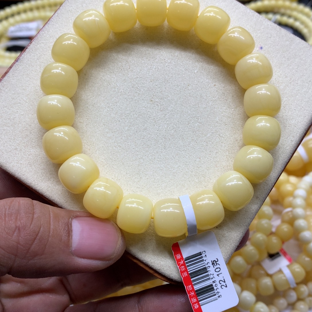 随****蜜蜡未镶嵌手链蜜蜡