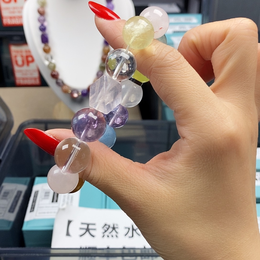 水晶手链银S925镶嵌