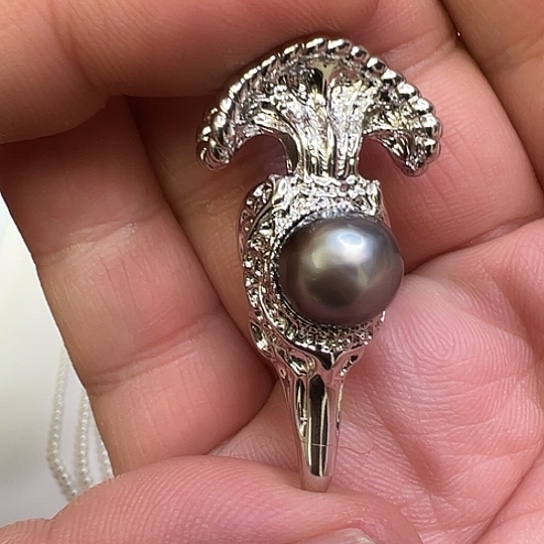 未镶嵌胸针海水珍珠
