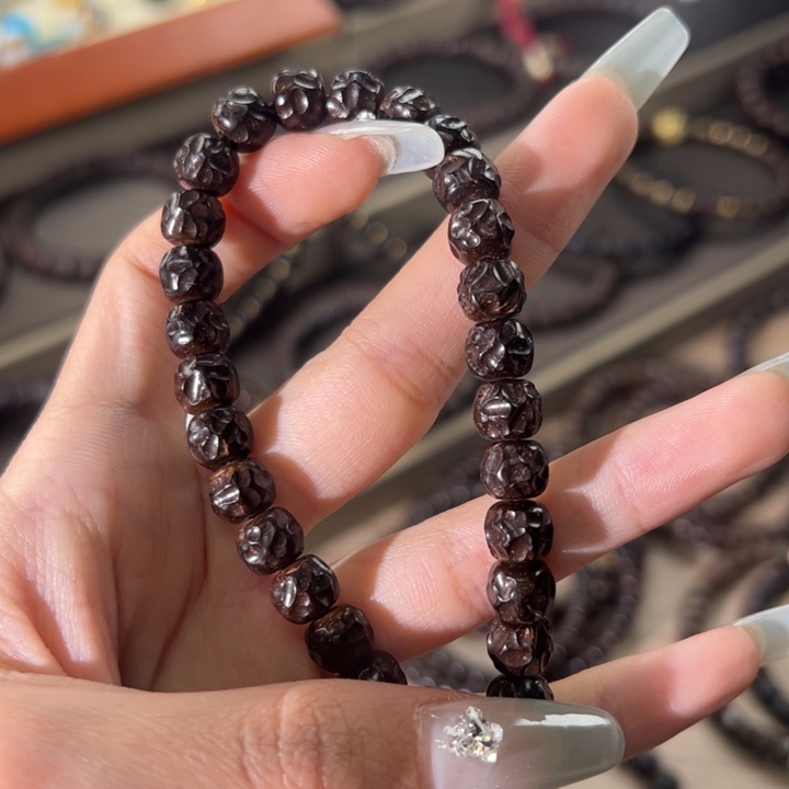 椰蒂手串87陨坑原生态加两个银标