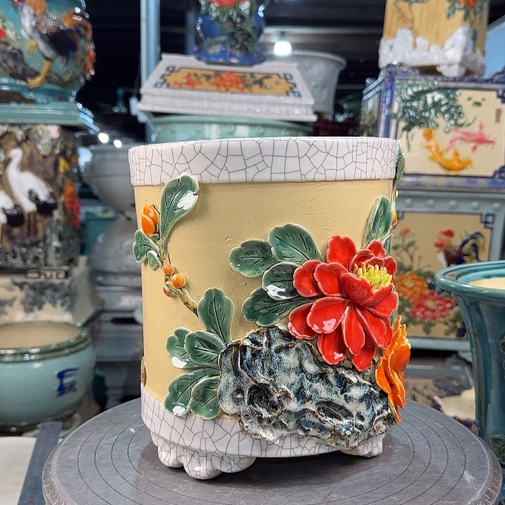 红陶惜*岭南石湾花盆