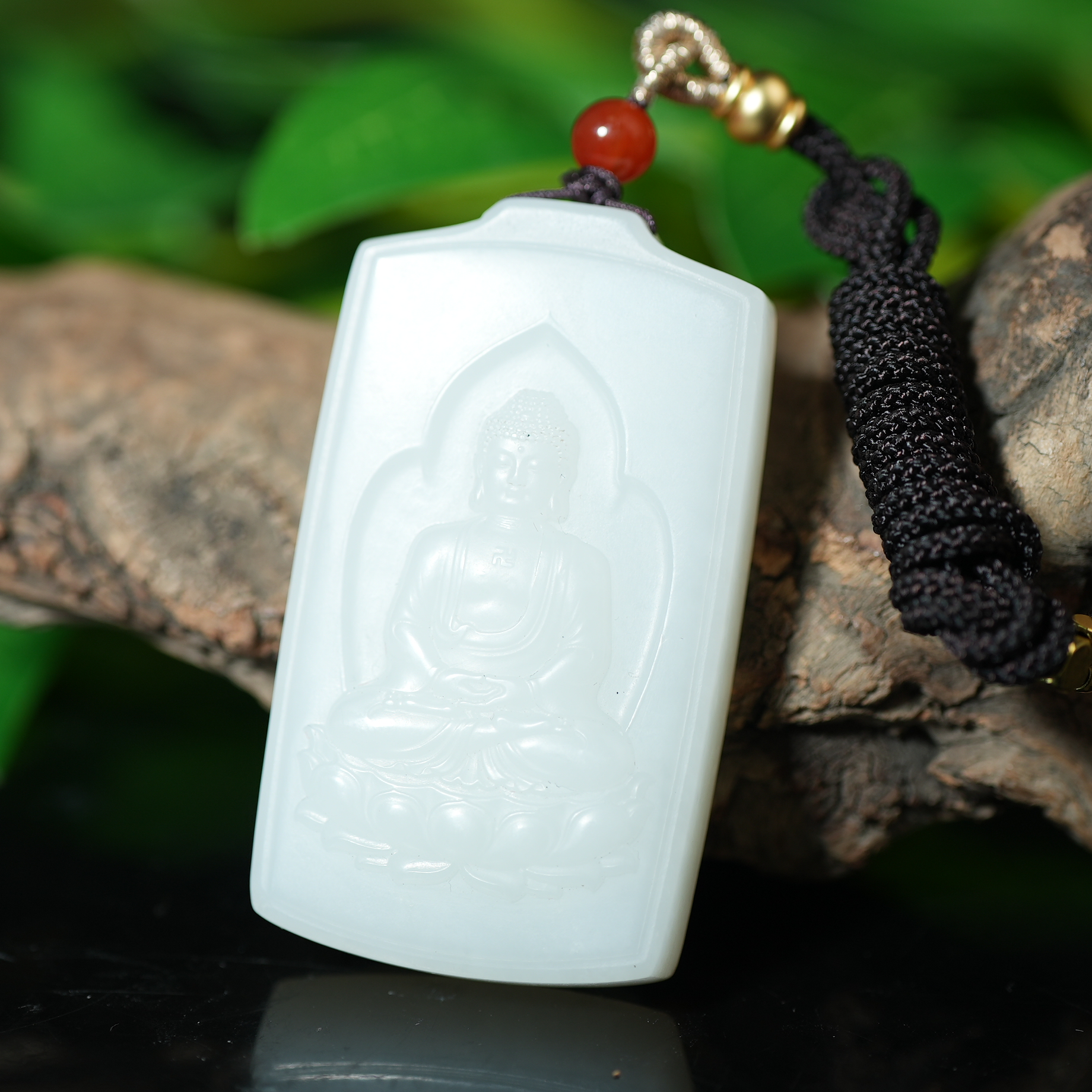 二十世纪中后期和田玉释迦摩尼挂牌【华豫之门】LLFF2501023066