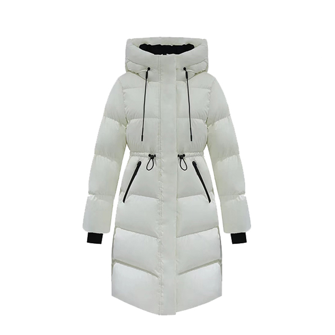 2025冬季新款90绒长款羽绒服女装连帽加厚保暖高蓬松