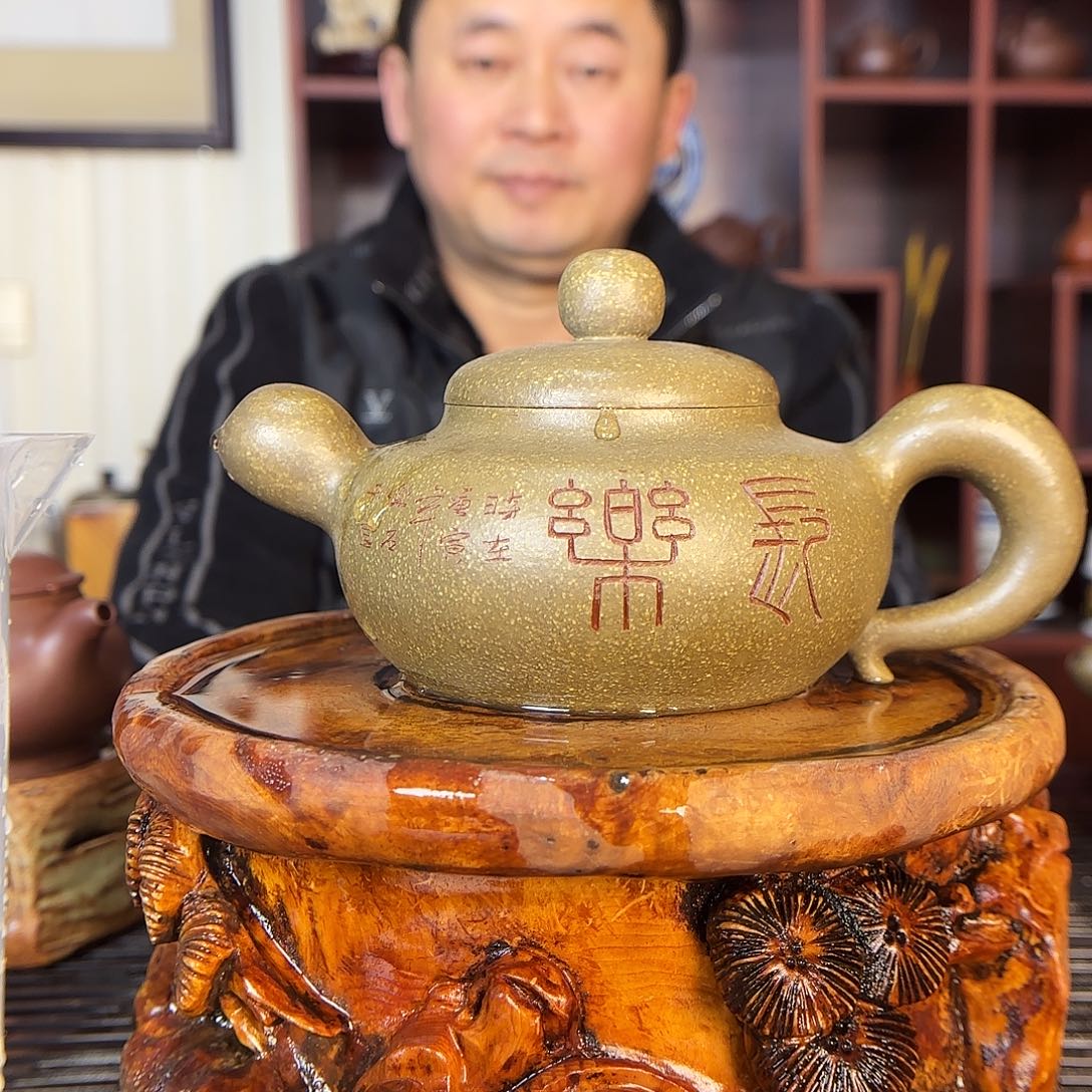 紫砂茶壶蔡一强老师。450c c