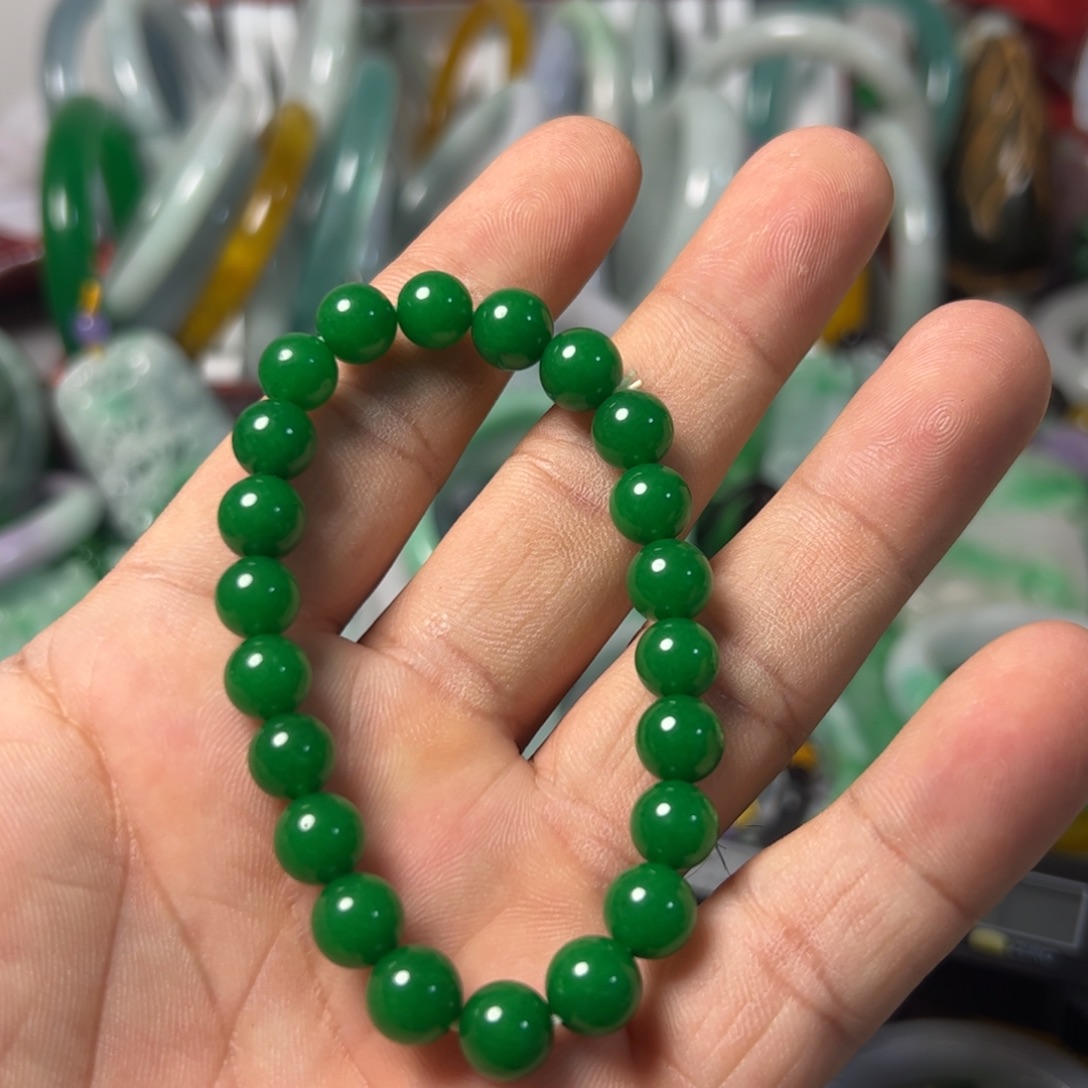 翡翠未镶嵌颈饰手串