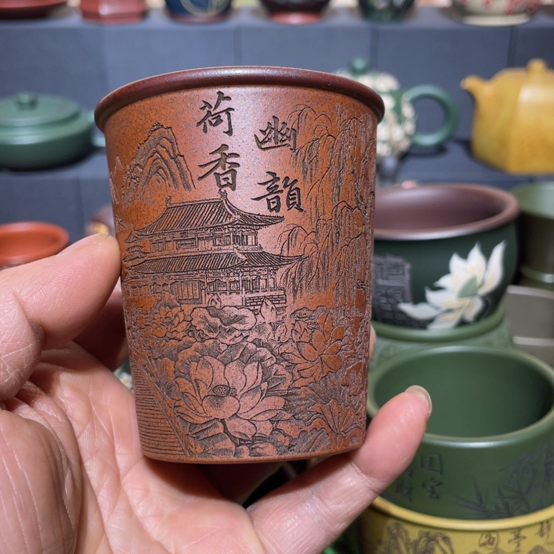 原矿紫砂手工主人杯