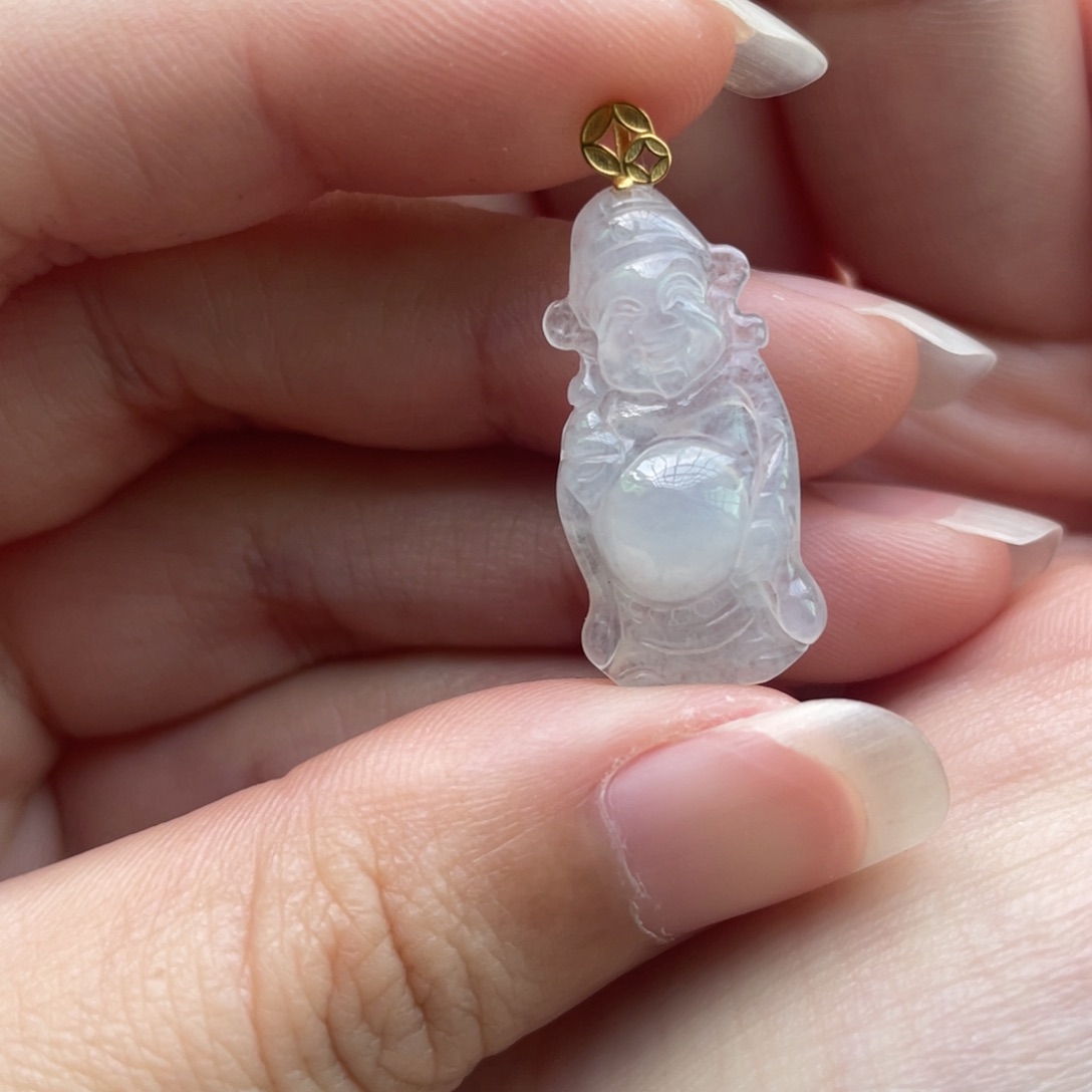 翡翠未镶嵌颈饰✨*?财神爷