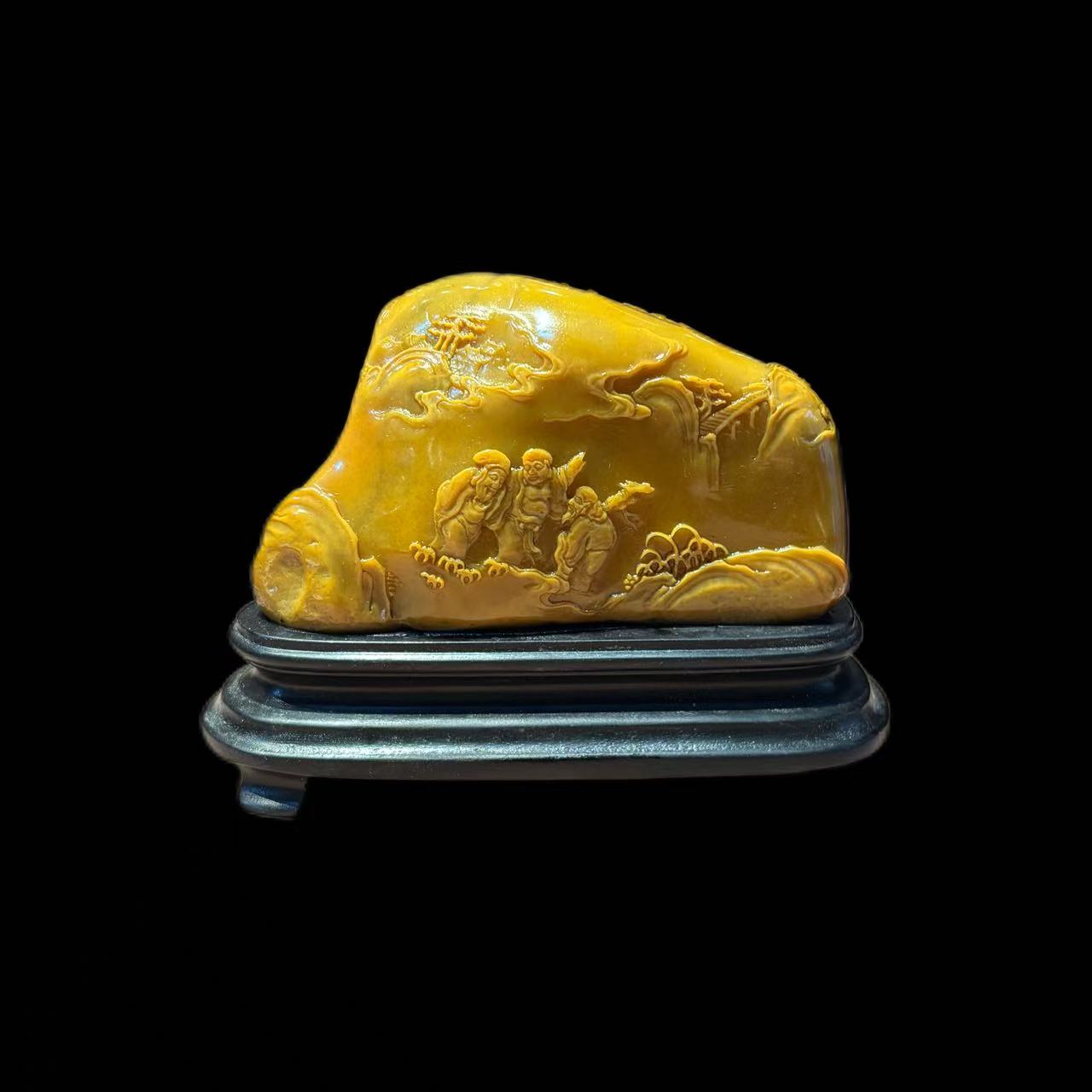 昌化田黄纯手工寿山石