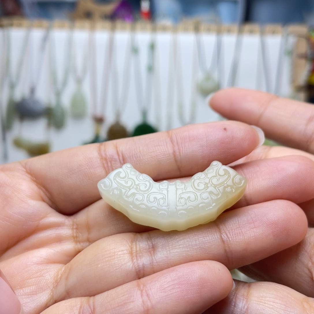 星***D和田玉未镶嵌吊坠(不含链)