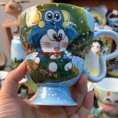 炉景德镇釉下手绘陶瓷 