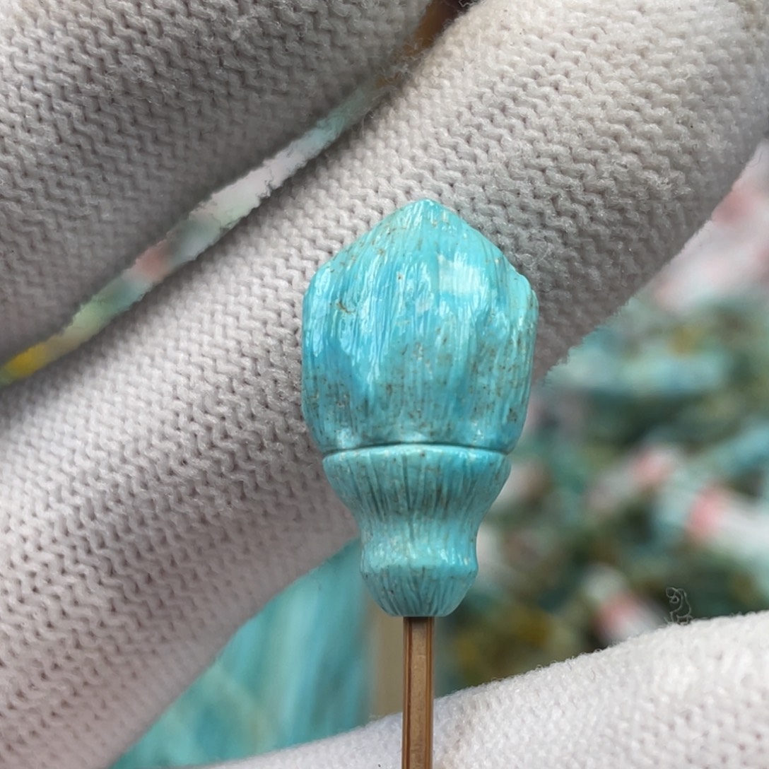 绿松石未镶嵌挂件