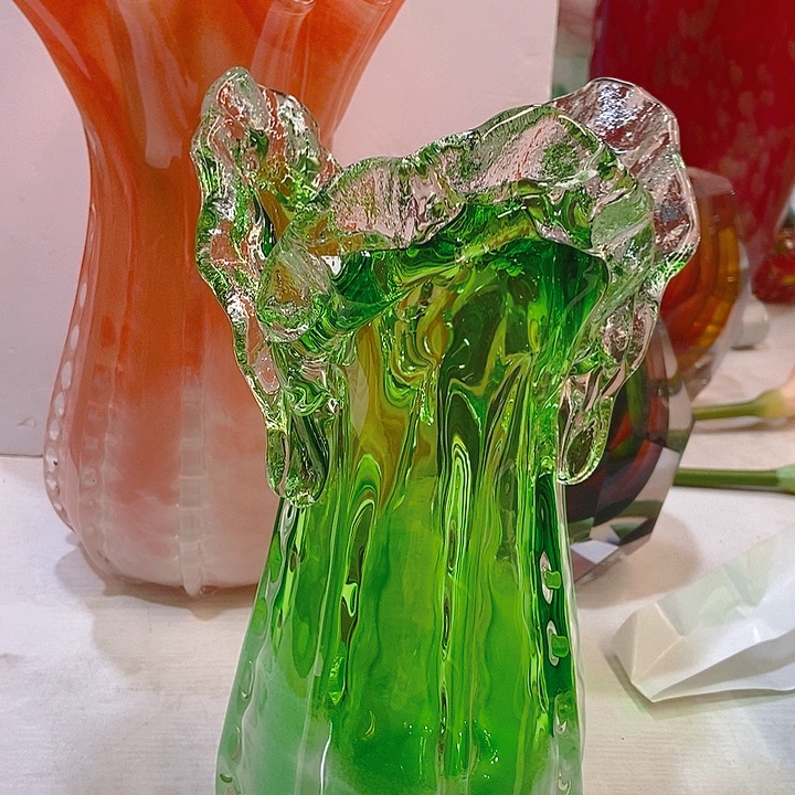 琉璃高度27厘米口径12厘米