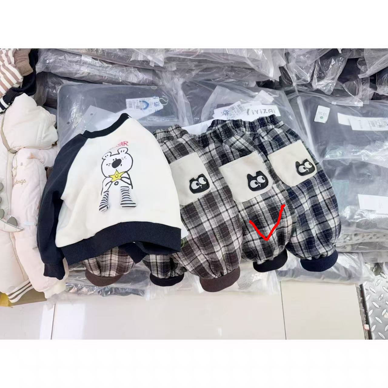 清货默认微瑕依依仔加厚棉裤