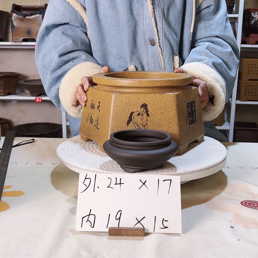 紫砂花盆紫砂花盆