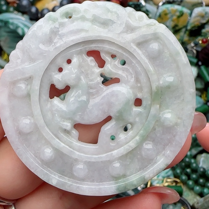 翡翠颈饰未镶嵌天然A货104