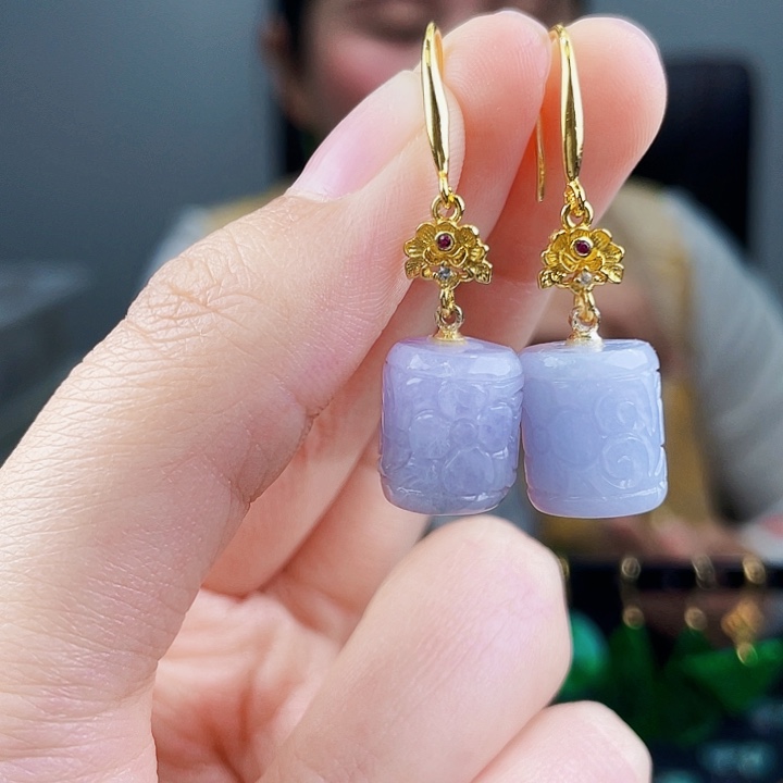 翡翠耳饰未镶嵌饰品