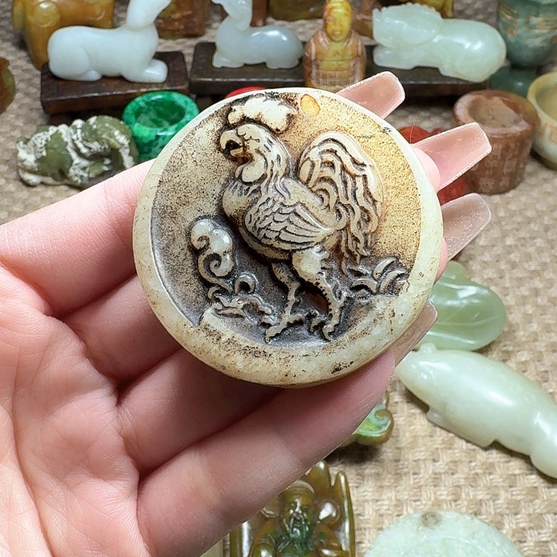 白玉菩提吊坠挂件